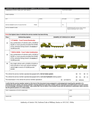 Application for Military Even Exchange - Montana, Page 2