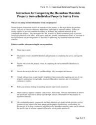 Form II-14 Hazardous Materials Property Survey, Page 4