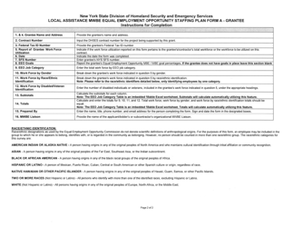 Form A Local Assistance Mwbe Equal Employment Opportunity Staffing Plan - Grantee - New York, Page 2