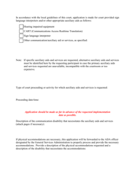 Application for Accommodations for Case Participants With Communication Disabilities - Montana, Page 2