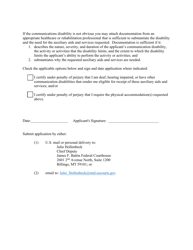 Application for Accommodations for Case Participants With Communication Disabilities - Montana, Page 3