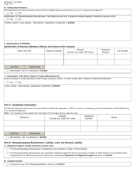 Form SFN62013 Tobacco Product Manufacturer Certification - North Dakota, Page 4