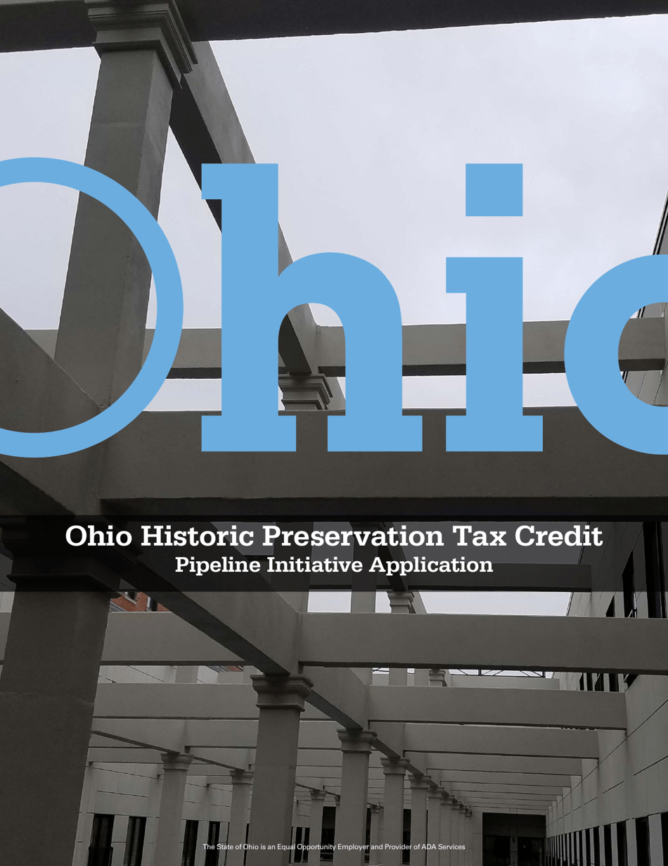 Pipeline Initiative Application - Ohio Historic Preservation Tax Credit Program - Ohio, Page 1