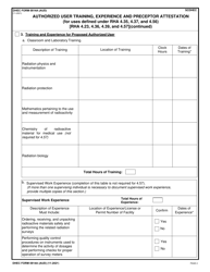 DHEC Form 0814A (AUD) Authorized User Training, Experience and Preceptor Attestation (For Uses Defined Under Rha 4.35, 4.37, and 4.56) - South Carolina, Page 2