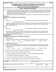 DHEC Form 0814A (AUD) Authorized User Training, Experience and Preceptor Attestation (For Uses Defined Under Rha 4.35, 4.37, and 4.56) - South Carolina, Page 4