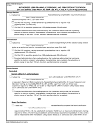 DHEC Form 0814B (AUT) Authorized User Training, Experience, and Preceptor Attestation (For Uses Defined Under Rha 4.40) - South Carolina, Page 5