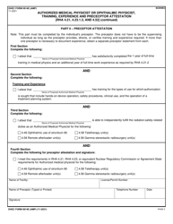 DHEC Form 0814E (AMP) Authorized Medical Physicist or Ophthalmic Physicist, Training, Experience and Prececptor Attestation - South Carolina, Page 5