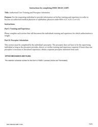 DHEC Form 0814E (AMP) Authorized Medical Physicist or Ophthalmic Physicist, Training, Experience and Prececptor Attestation - South Carolina, Page 6
