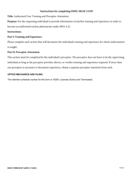 DHEC Form 0814F (ANP) Authorized Nuclear Pharmacist Training, Experience, and Preceptor Attestation (Rha 4.22) - South Carolina, Page 4