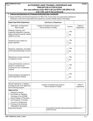 DHEC Form 0814C (AUS) Authorized User Training, Experience and Preceptor Attestation (For Uses Defined Under Rha 4.46 and Rha 4.58) (Rha 4.23, 4.54, 4.55, and 4.74) - South Carolina, Page 2