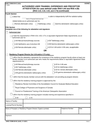 DHEC Form 0814C (AUS) Authorized User Training, Experience and Preceptor Attestation (For Uses Defined Under Rha 4.46 and Rha 4.58) (Rha 4.23, 4.54, 4.55, and 4.74) - South Carolina, Page 6