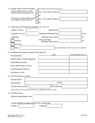 Form 1 Application for a Permit - Ohio, Page 2