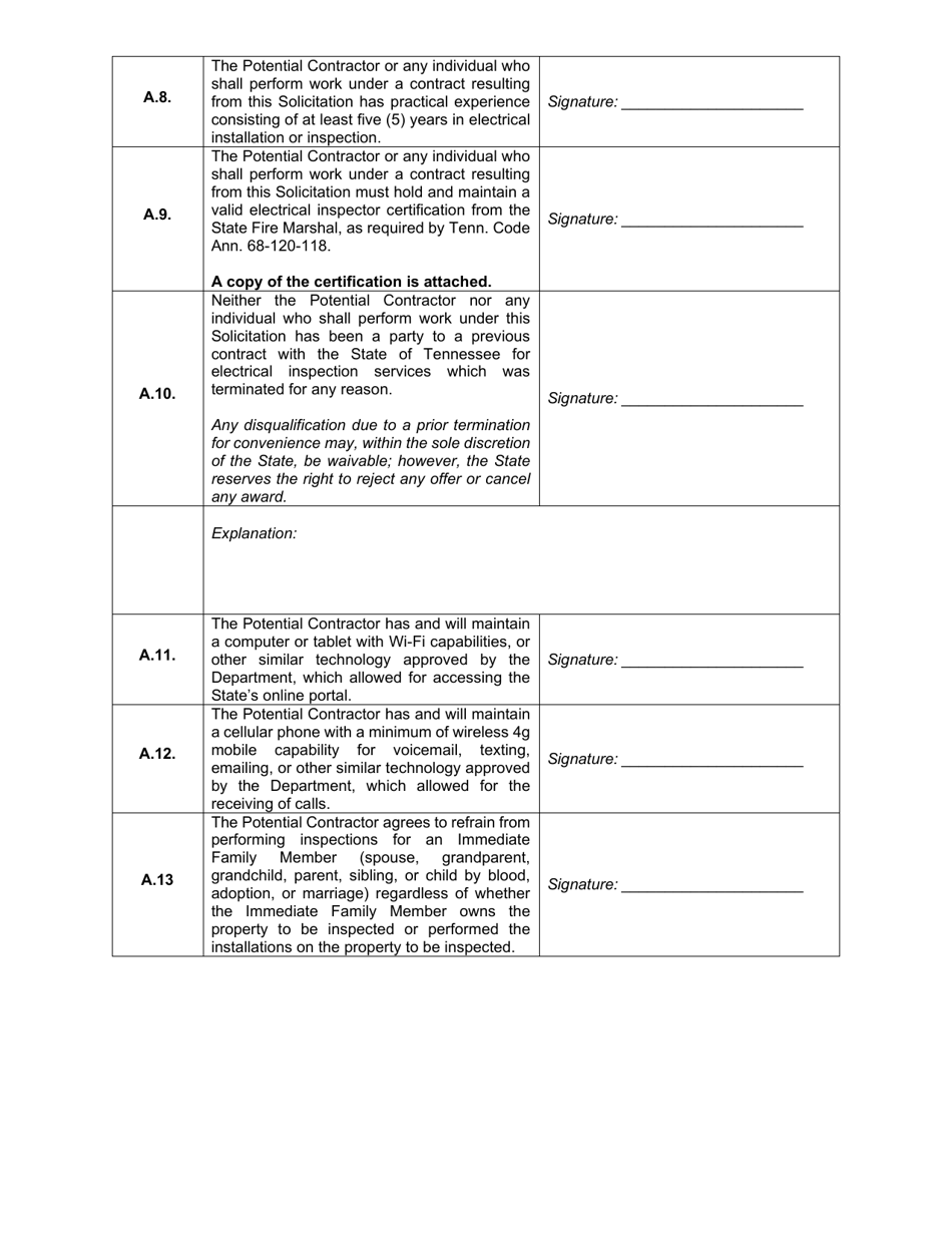 Solicitation for Deputy Electrical Inspector - Tennessee, Page 6