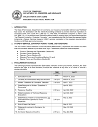 Document preview: Solicitation for Deputy Electrical Inspector - Tennessee