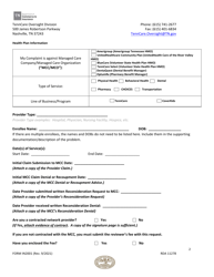 Form IN2001 Request to Commissioner for Independent Review of Disputed Provider Claim - Tenncare &amp; Coverkids Programs - Tennessee, Page 2
