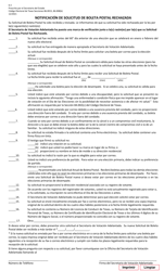 Form 6-2 Notice of Rejected Application for Ballot by Mail - Texas (English/Spanish), Page 2