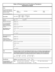 Application for Lead Inspector-In-training - Rhode Island, Page 3