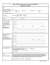 Application for Lead Assessor - Rhode Island, Page 3
