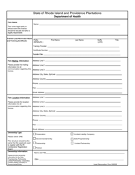 Application for Lead Renovation Firm - Rhode Island, Page 3