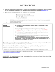 Application for Lead Supervisor - Rhode Island, Page 2
