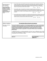 Application for Lead Supervisor - Rhode Island, Page 4