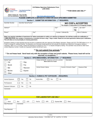 Document preview: Form G-9 Rabies Specimen Submission Form - Texas