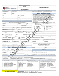 Document preview: Form G-2A Serology Specimen Submission Form - Sample - Texas