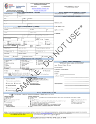 Document preview: Form G-27A Emergency Preparedness Specimen Submission Form - Sample - Texas