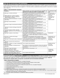 Formulario VS-172 Solicitud De Correccion Al Acta De Defuncion - Texas (Spanish), Page 2