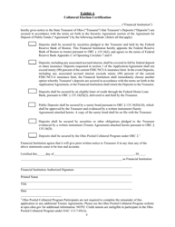 Application and Agreement for Deposit of Public Funds - Ohio, Page 8