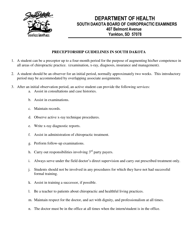 Application for Preceptor Program - South Dakota, Page 2