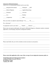 Application for Preceptor Program - South Dakota, Page 5