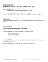 Initial Firm Registration - Oregon, Page 3