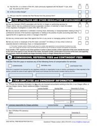 Initial Firm Registration - Oregon, Page 5