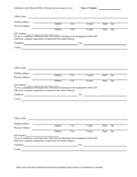 Surveying Firm Registration Form - Texas, Page 2