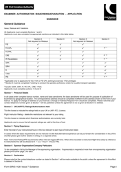 Form SRG 1128 Examiner Authorisation Issue/Reissue/Variation - Application - United Kingdom, Page 4