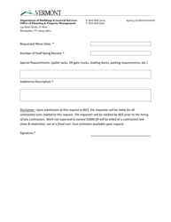 Bgs Move Request Form - Vermont, Page 2