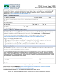 Document preview: Mrgp Annual Report - Vermont, 2022