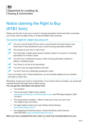 Document preview: Form RTB1 Notice Claiming the Right to Buy - United Kingdom