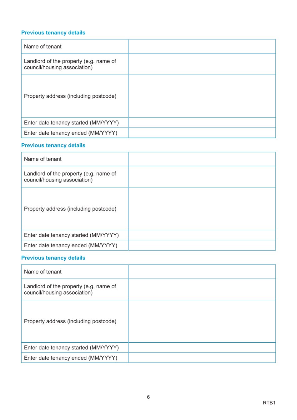 Form RTB1 Notice Claiming the Right to Buy - United Kingdom, Page 7