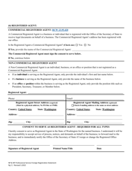 Foreign Nonprofit &amp; Nonprofit Professional Service Registration Statement - Washington, Page 5