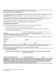 Foreign Nonprofit &amp; Nonprofit Professional Service Registration Statement - Washington, Page 7