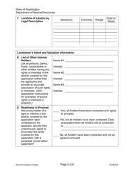 Application Form for Qualifying Channel Migration Zone Lands - Rivers and Habitat Open Space Program - Washington, Page 3