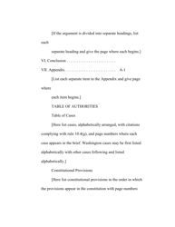 RAP Form 6 Brief of Appellant - Washington, Page 2