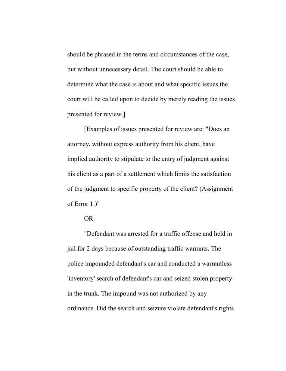 RAP Form 6 Brief of Appellant - Washington, Page 5