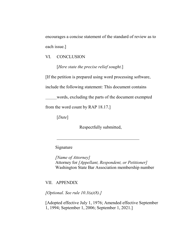 RAP Form 6 Brief of Appellant - Washington, Page 7