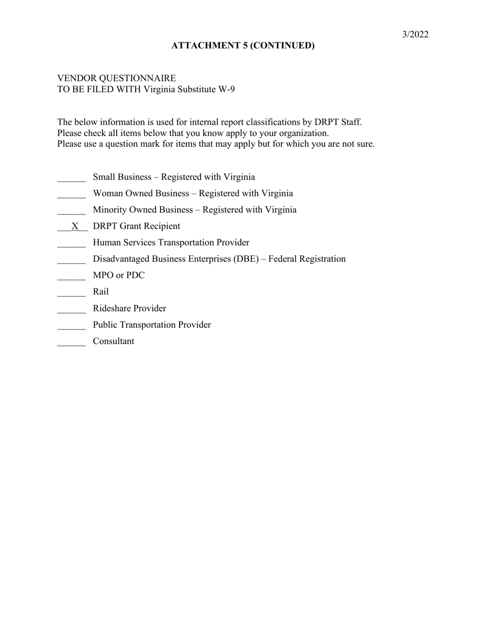 Industrial Access Railroad Tracks Program Application - Virginia, Page 9