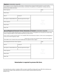 Form DRS MS474 Application to Change Survivor Option Within 90 Days - Washington, Page 2