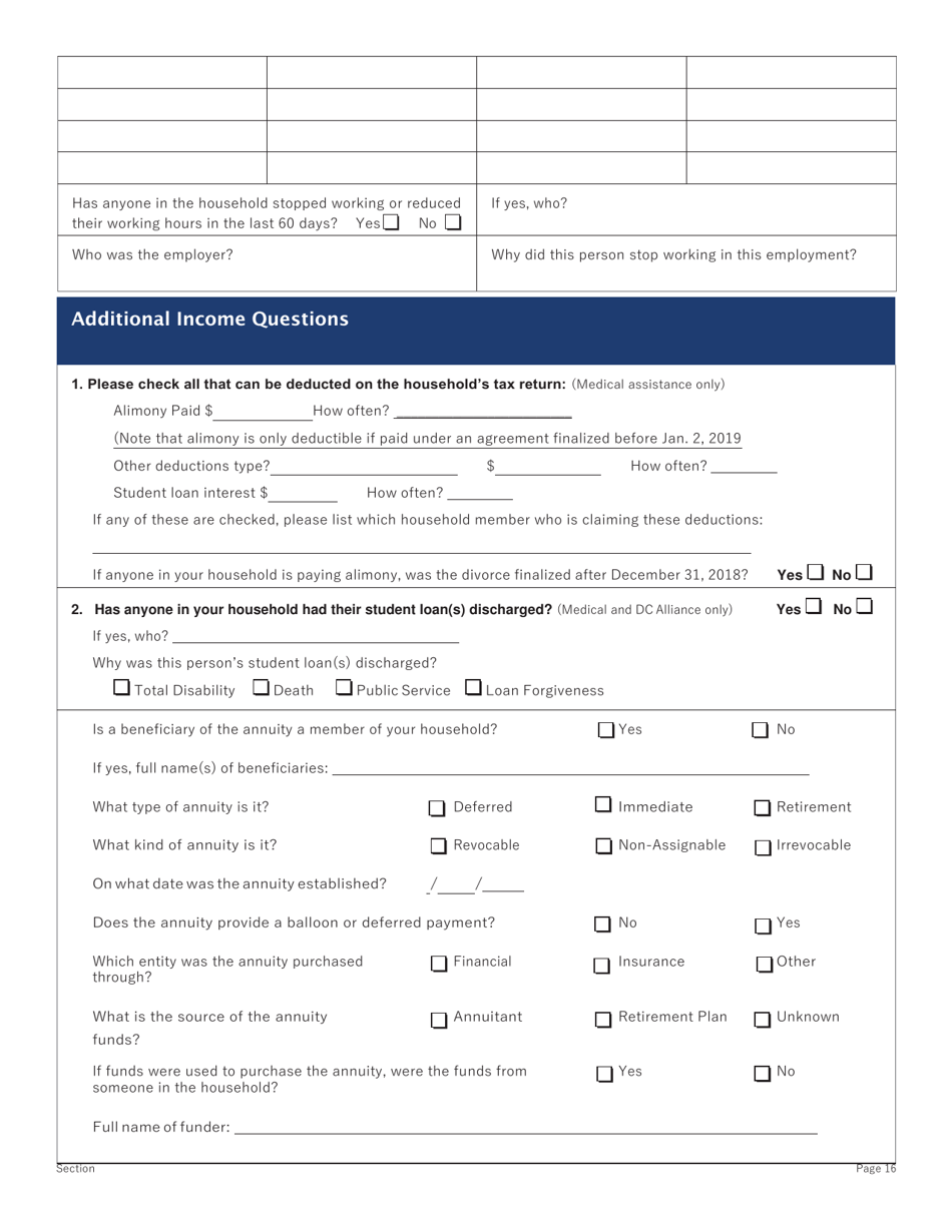 Conversion Change Report Form - Washington, D.C., Page 16