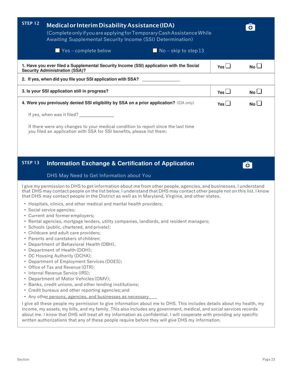 Conversion Change Report Form - Washington, D.C., Page 23